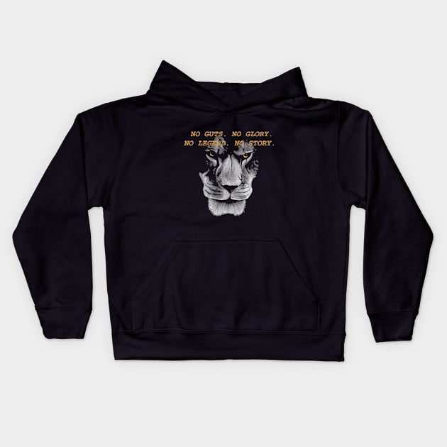 Lion Heart Kids Hoodie by Wwonka